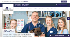 Desktop Screenshot of cliftonvet.com